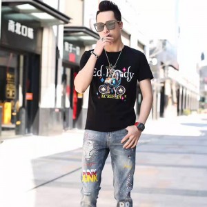 Áo thun dệt kim kỹ thuật số dệt kim